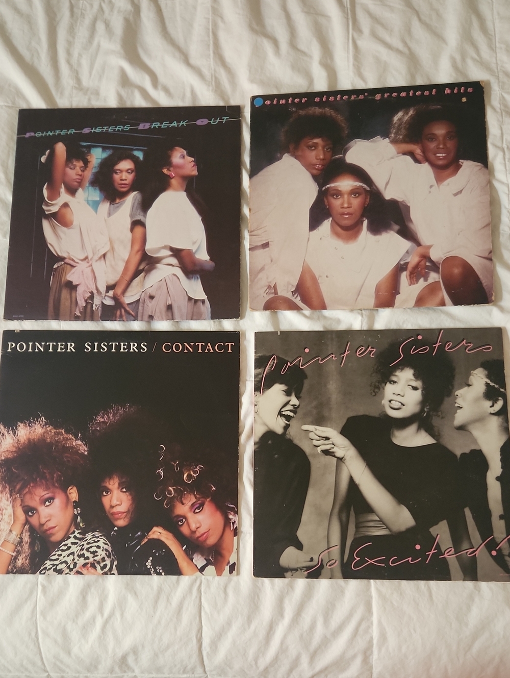 Pointer Sisters Vinyl Record Lot - 4 Classic Album Covers [Set 2]
